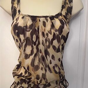 BCX Brown Leopard Print Camisole